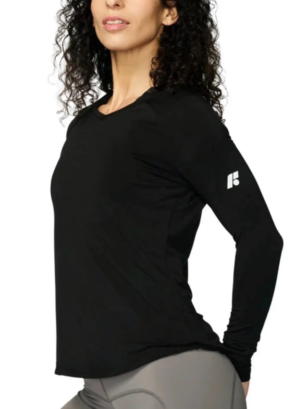 Forme Core V-Neck Women’s Small Black Long-Sleeve Top Posture Correcting